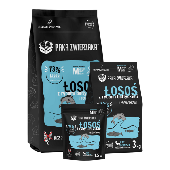 Lasis ar Baltijas zivīm SUPERPREMIUM kvalitātes sausā barība pieaugušiem suņiem 1,5 kg | 3 kg | 9 kg
